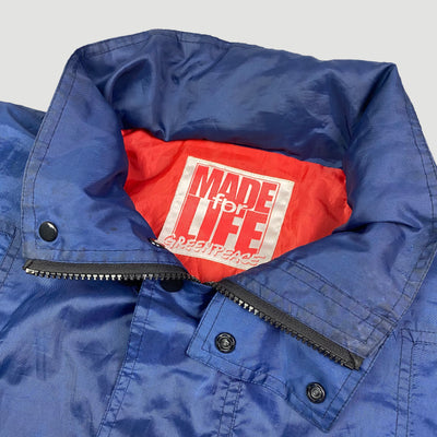 90's Greenpeace Hooded Windbreaker