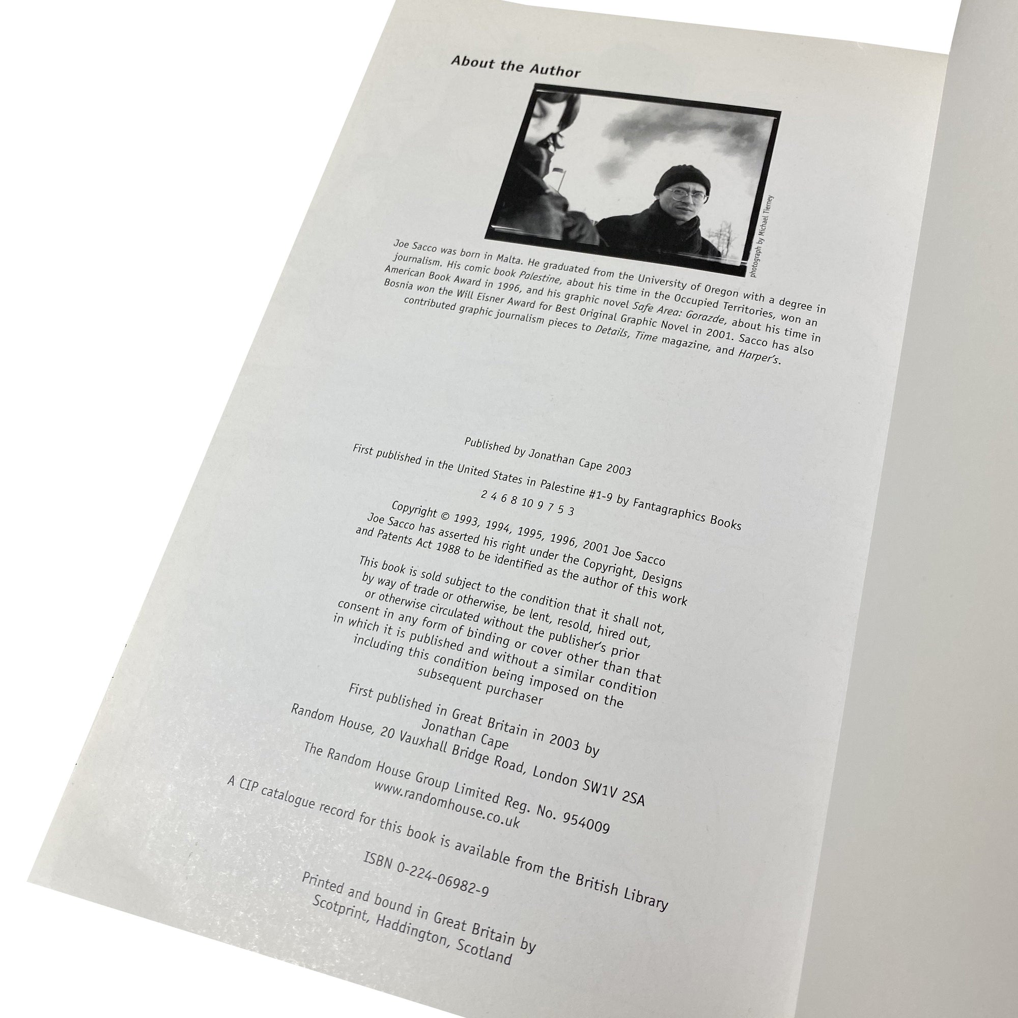 2003 Joe Sacco 'Palestine'