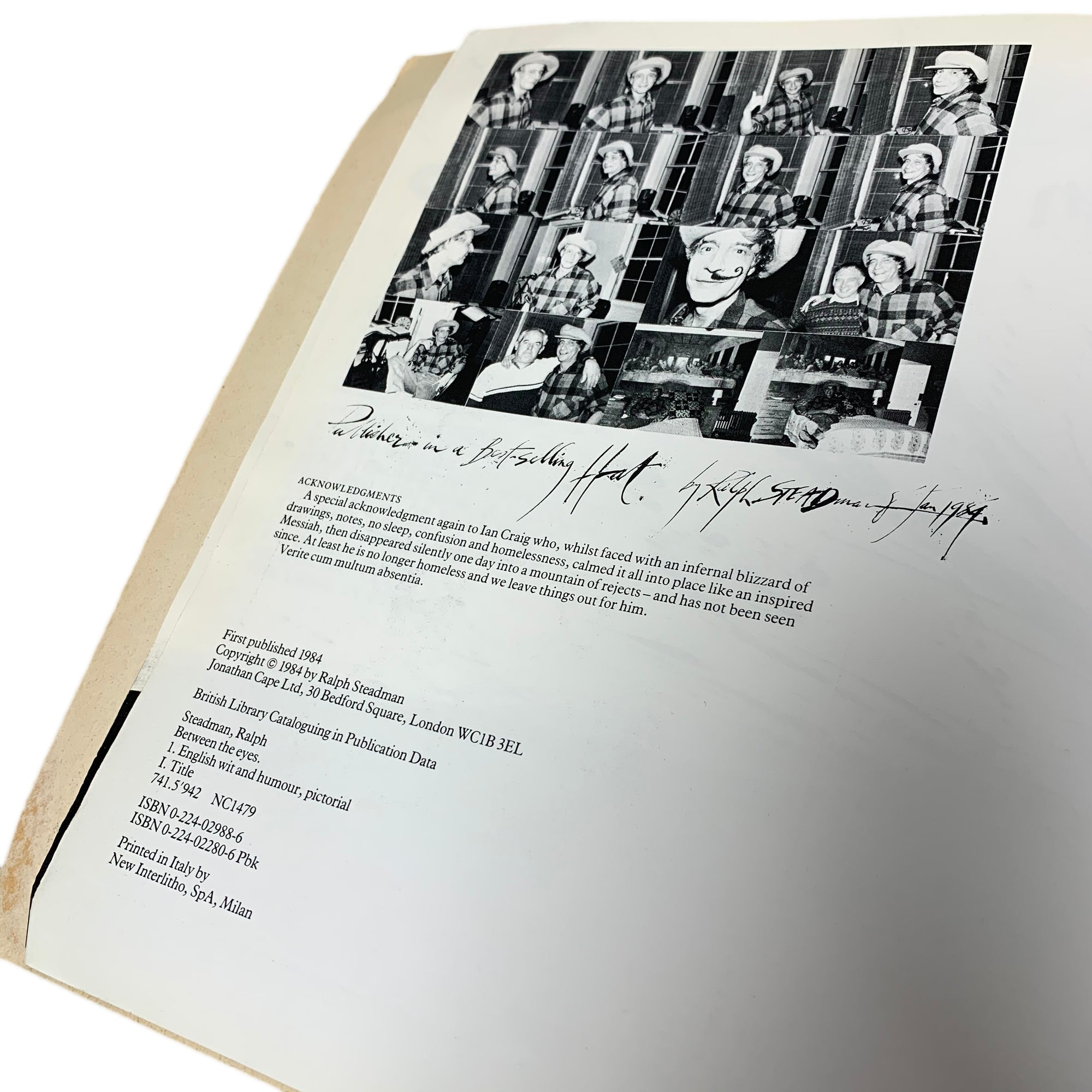 1984 Ralph Steadman 'Between The Eyes'