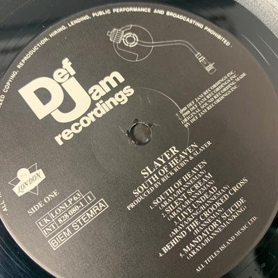 1988 Slayer 'South Of Heaven' LP