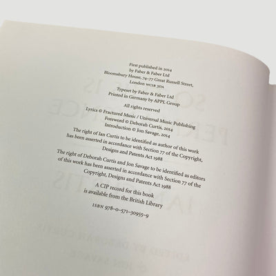 2014 Ian Curtis 'So This Is Permanence' UK 1st Edition