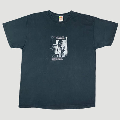 Early 00's Malcolm X 'By Any Means Necessary' T-Shirt