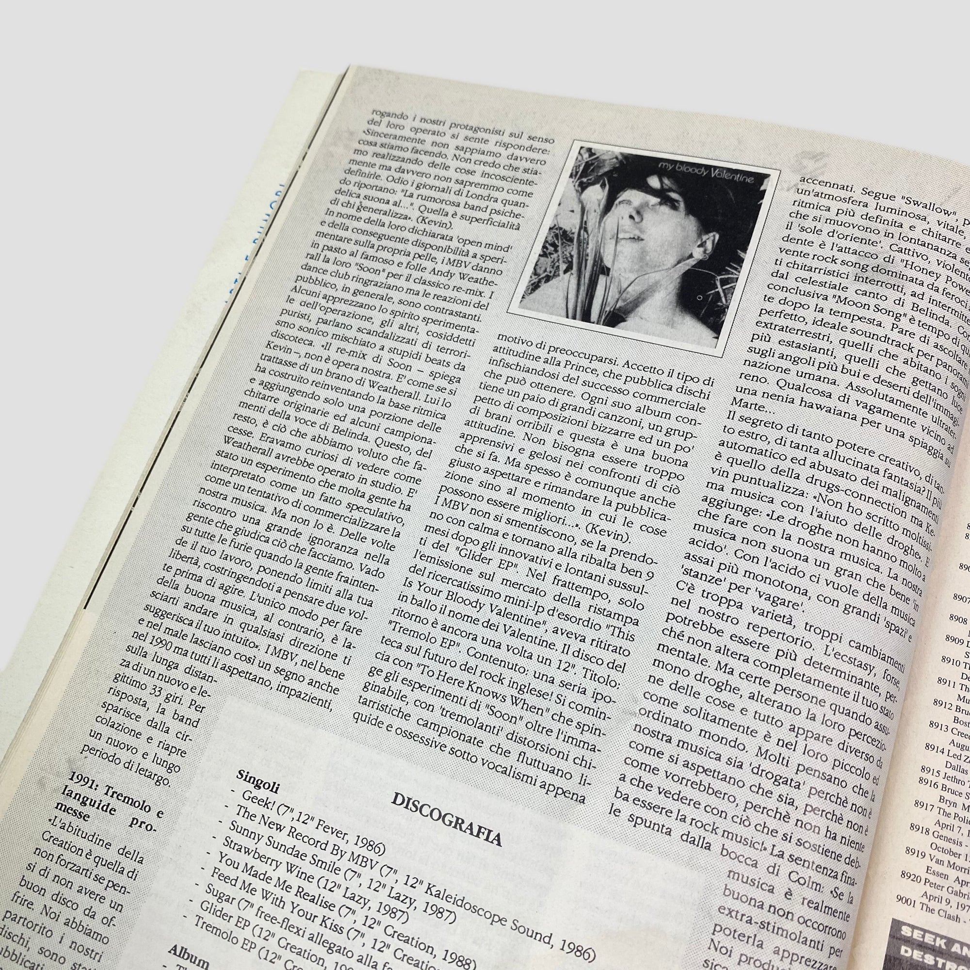 1991 Rockerilla Magazine My Bloody Valentine Issue