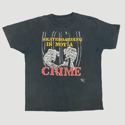 1988 Fashion Victim Skateboarding Is Not A Crime T-Shirt