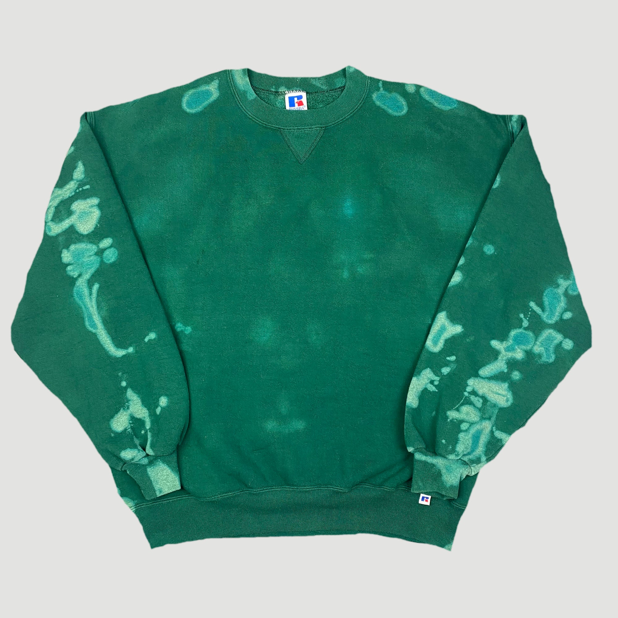 90's Bleached Teal Basic Sweatshirt