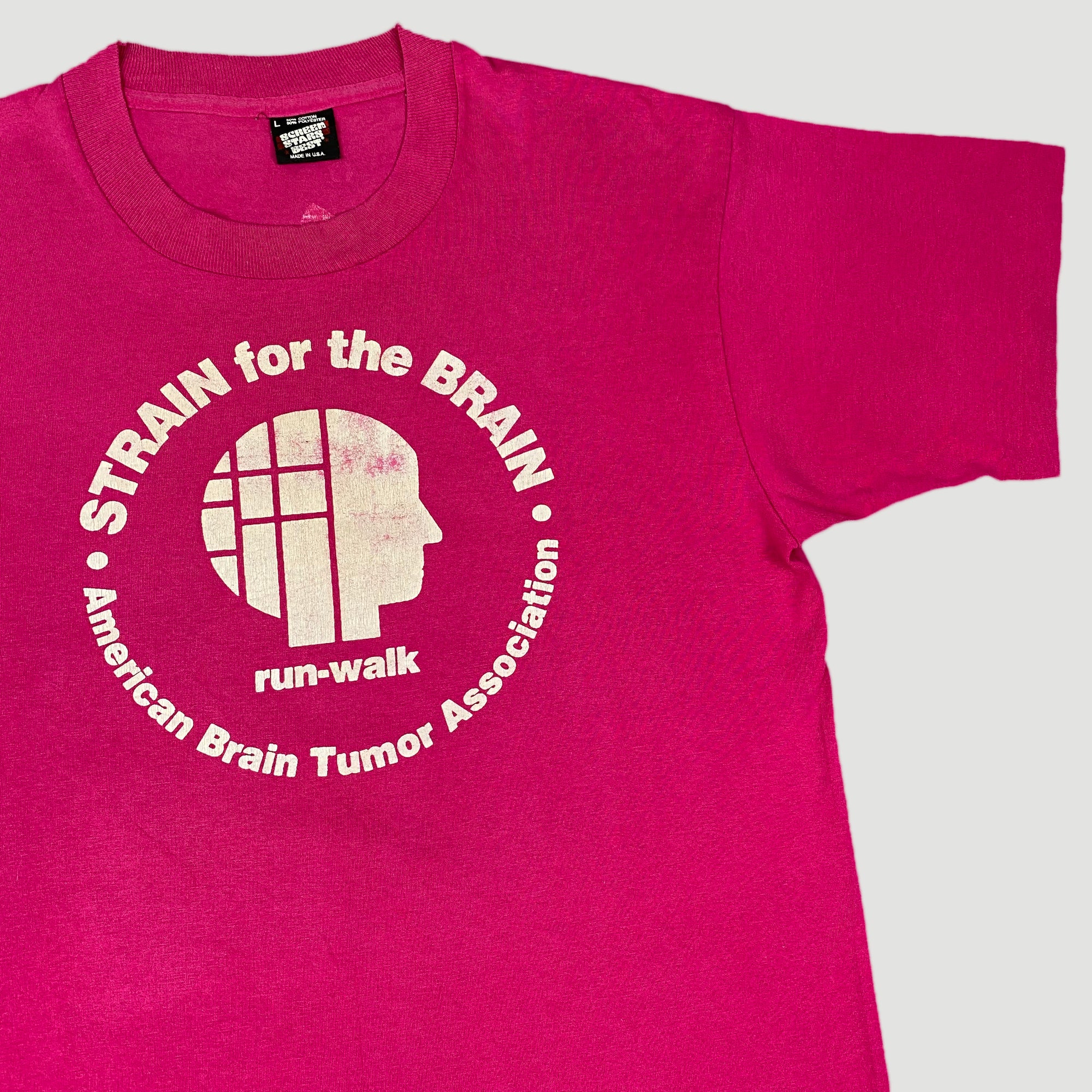 Late 80's 'Strain For The Brain' T-Shirt