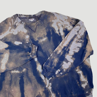 00's Bleached Navy Basic Oversized Sweatshirt