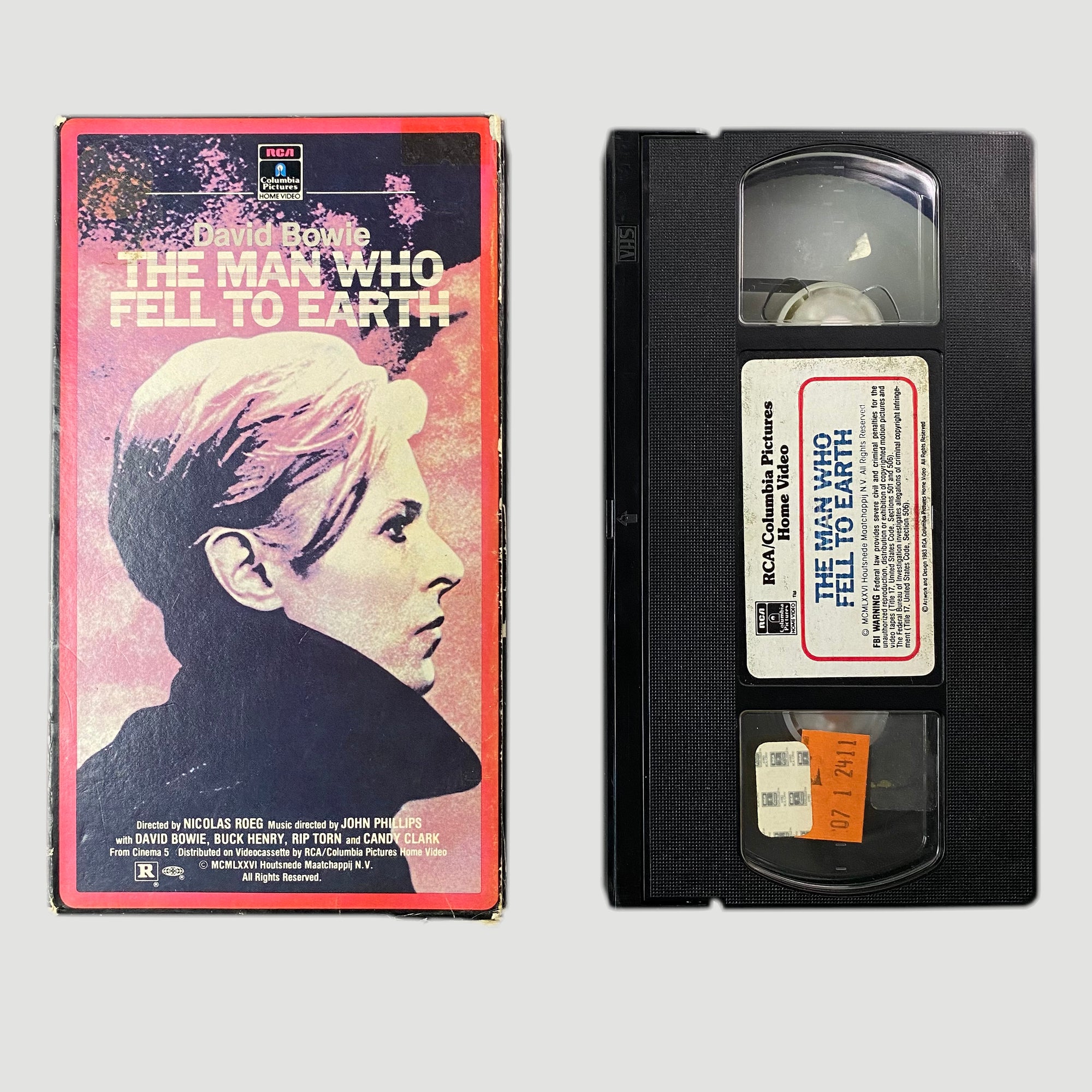 1984 The Man Who Fell To Earth NTSC VHS