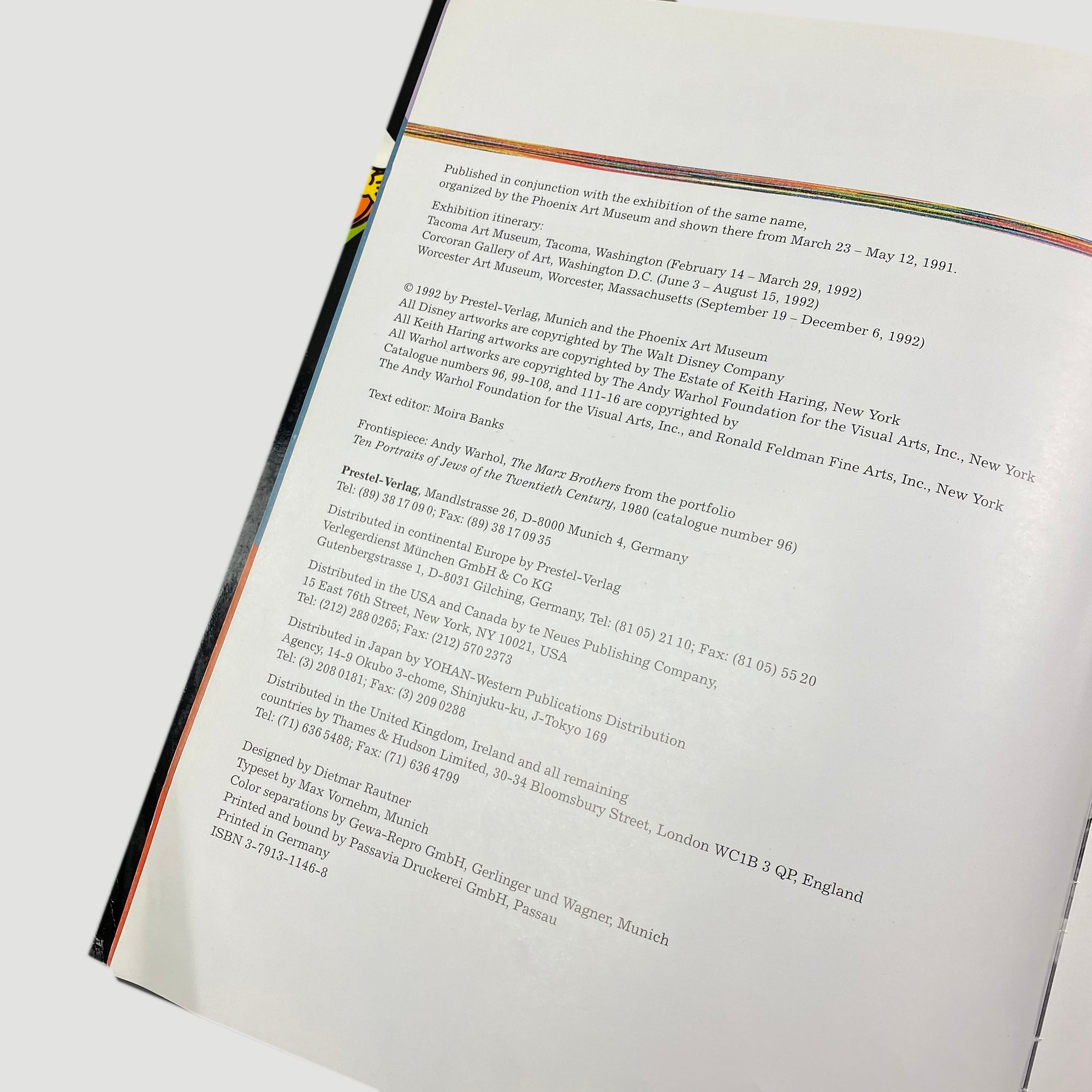 1992 'Keith Haring, Andy Warhol, and Walt'