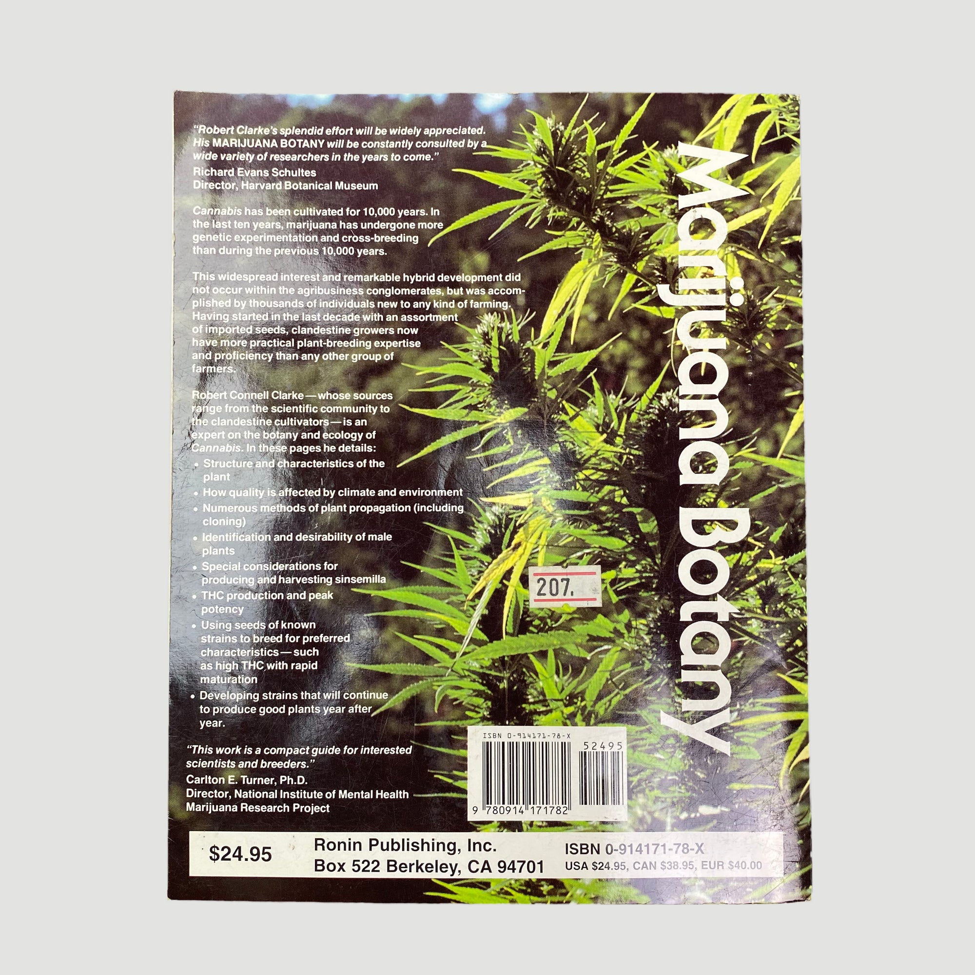 1981 Robert Connell Clarke 'Marijuana Botany'