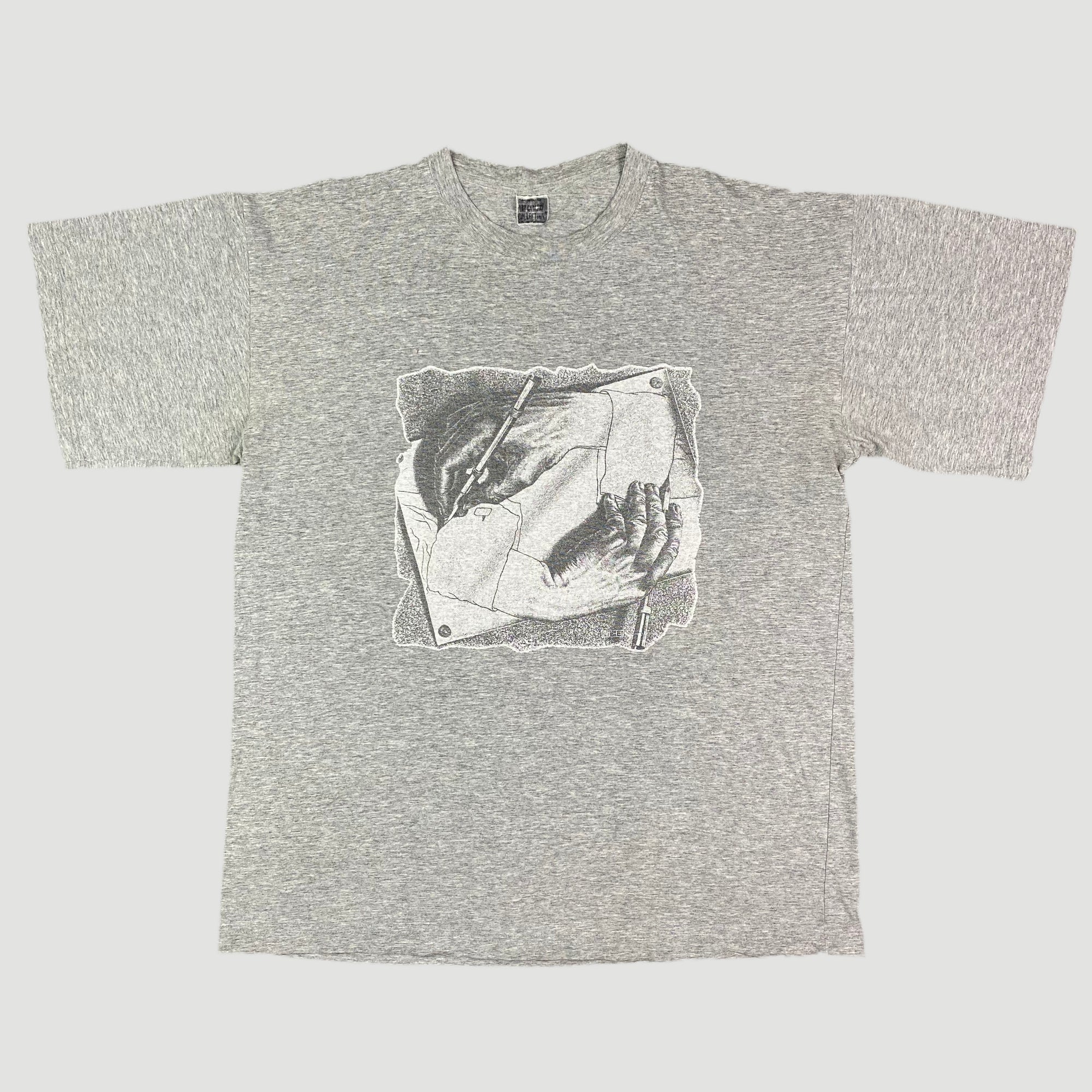 90's M.C.Escher Drawing Hands T-Shirt