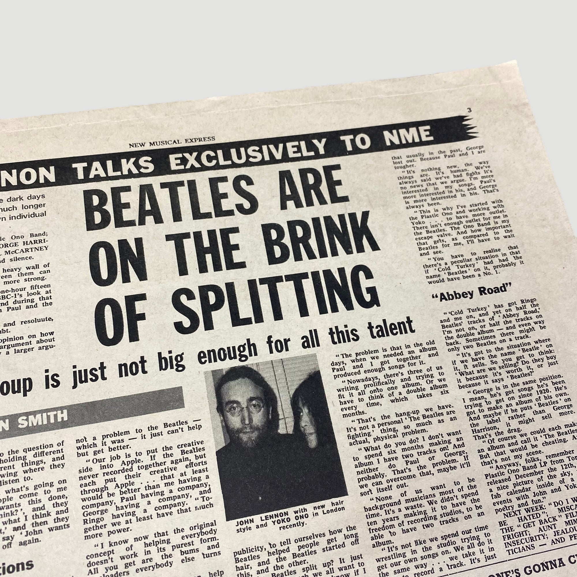 1969 NME Scott Walker 'Scott 4' Cover Issue