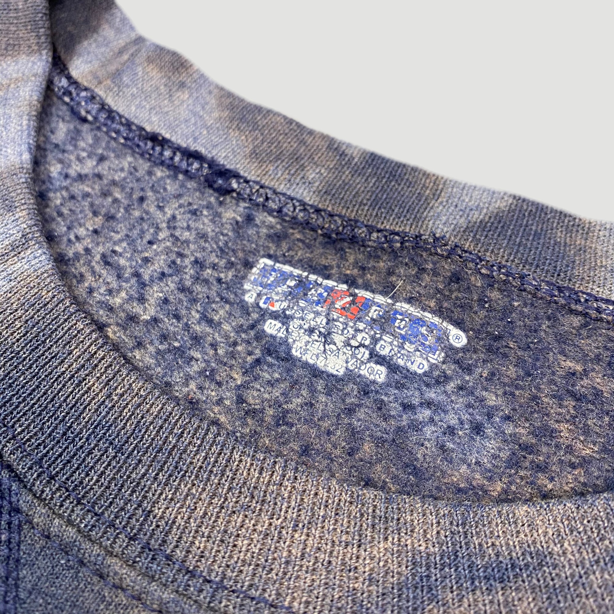 00's Bleached Navy Basic Oversized Sweatshirt