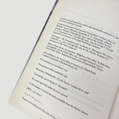 1998 Hunter S. Thompson 'The Proud Highway'