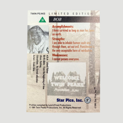 1991 Twin Peaks Trading Cards Boxed Set