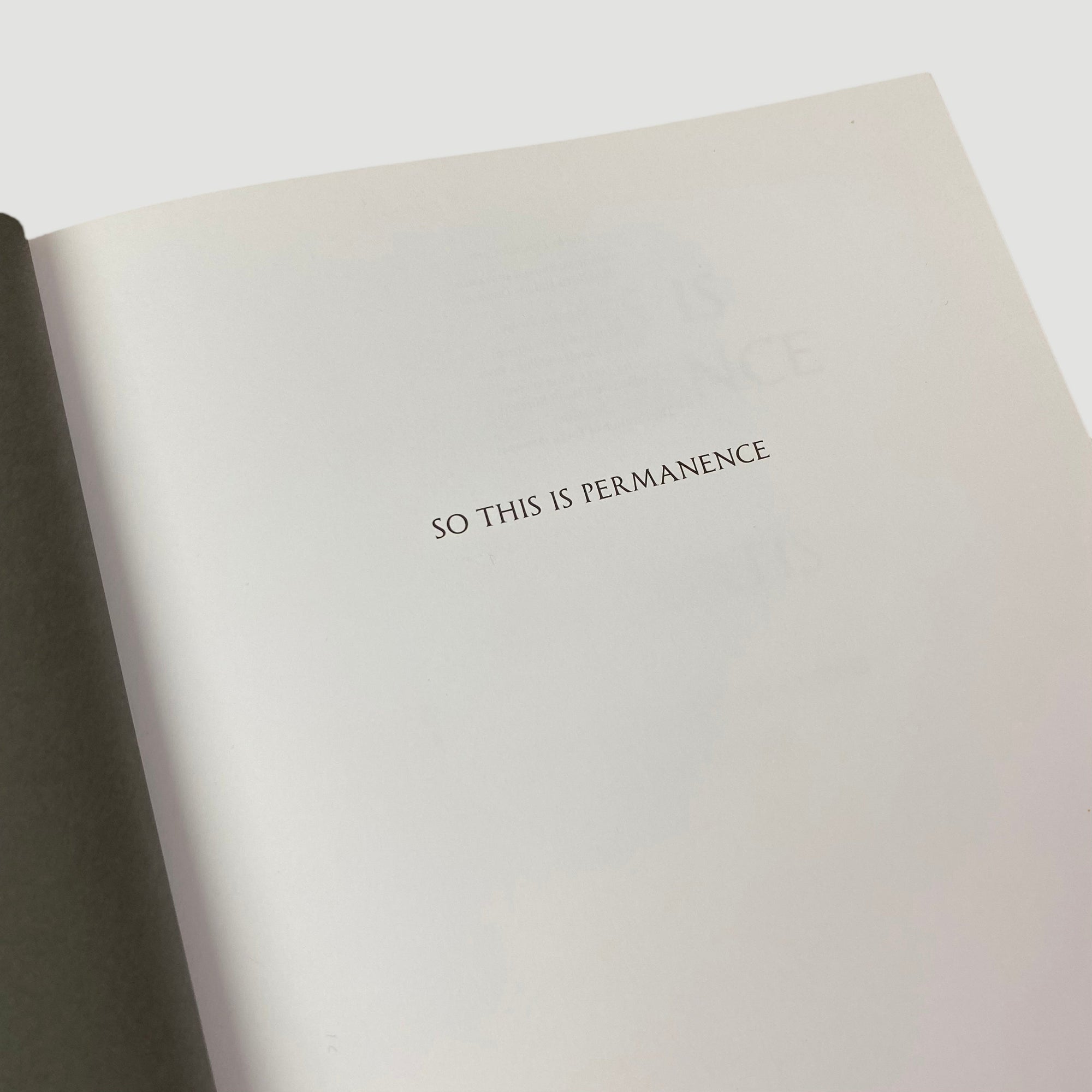 2014 Ian Curtis 'So This Is Permanence' UK 1st Edition