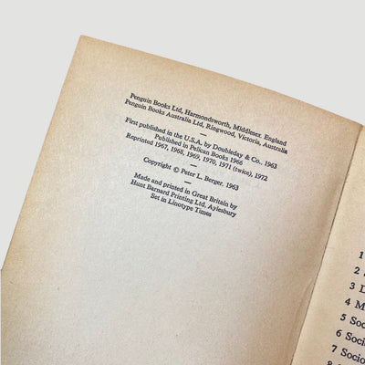 1972 Peter L. Berger 'Invitation to Sociology: A Humanist Perspective'