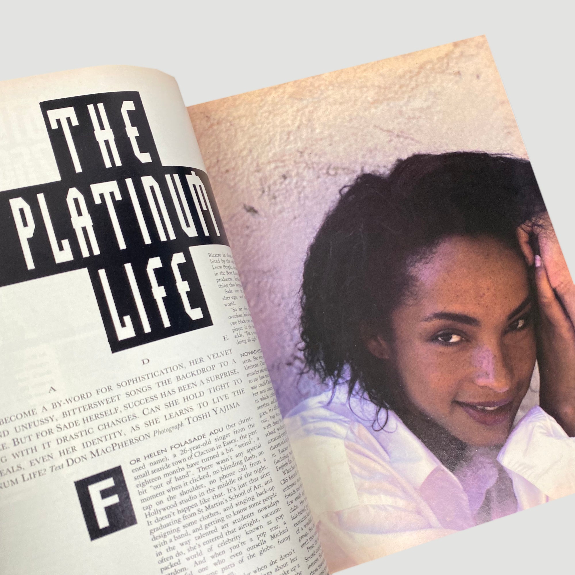 1985 The Face Magazine Sade Issue