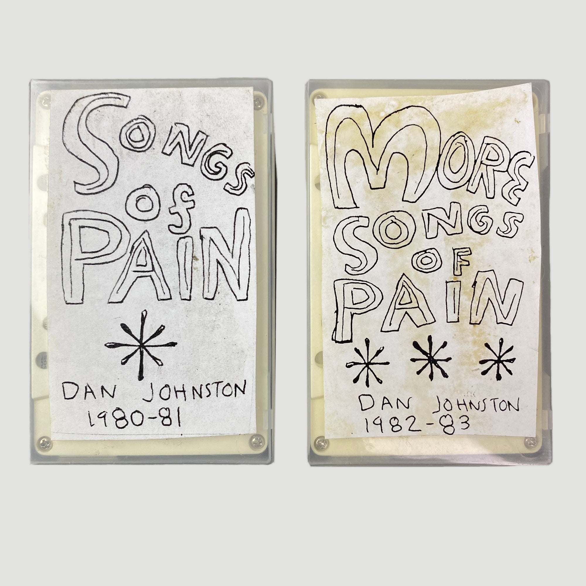 1988 Daniel Johnston 'Songs of Pain'+'More Songs of Pain' Cassette