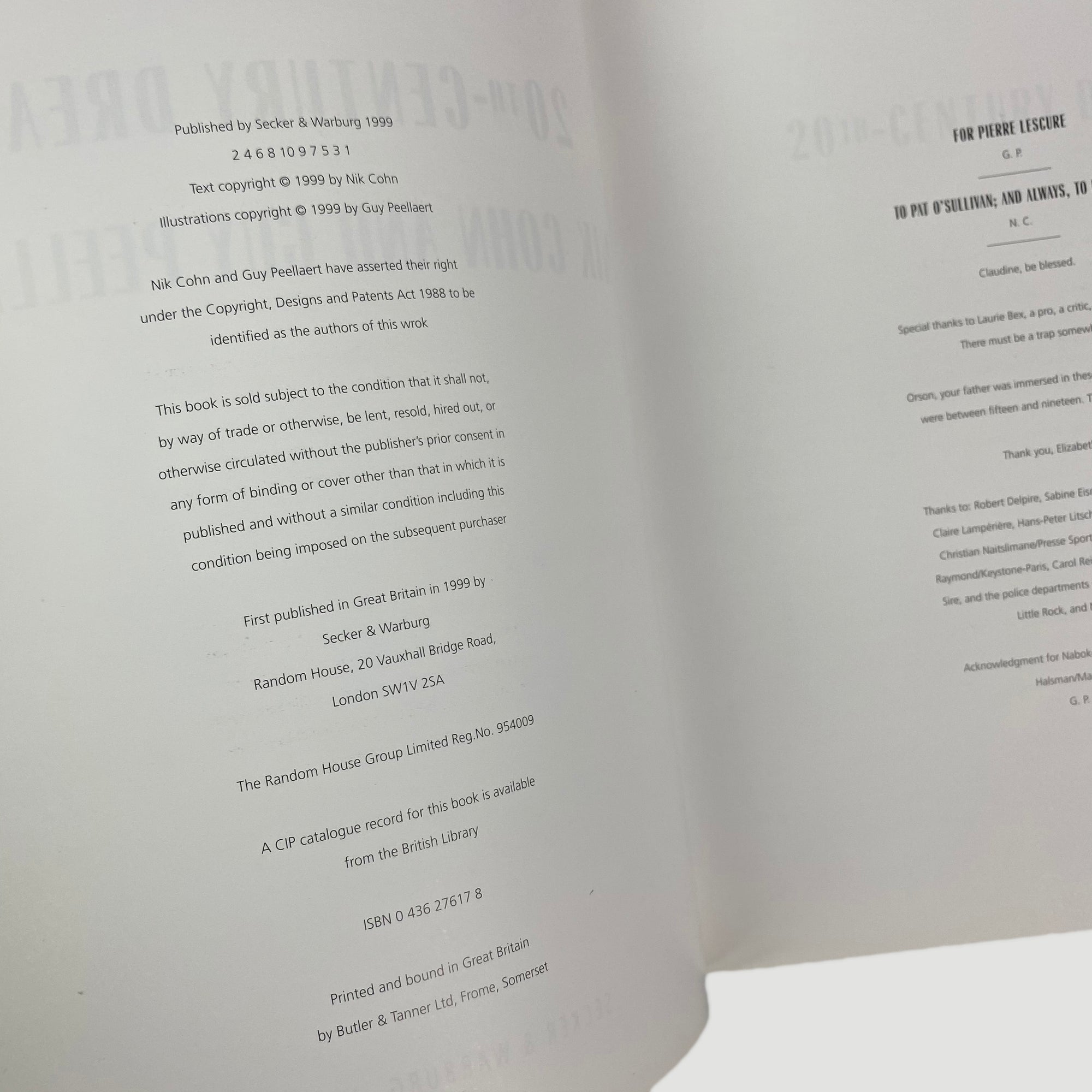 1999 ‘20th Century Dreams’ by Cohn & Peellaert