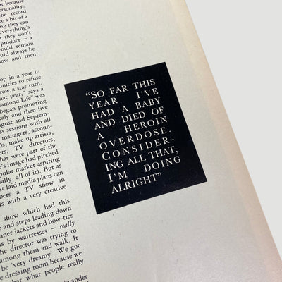 1985 The Face Magazine Sade Issue