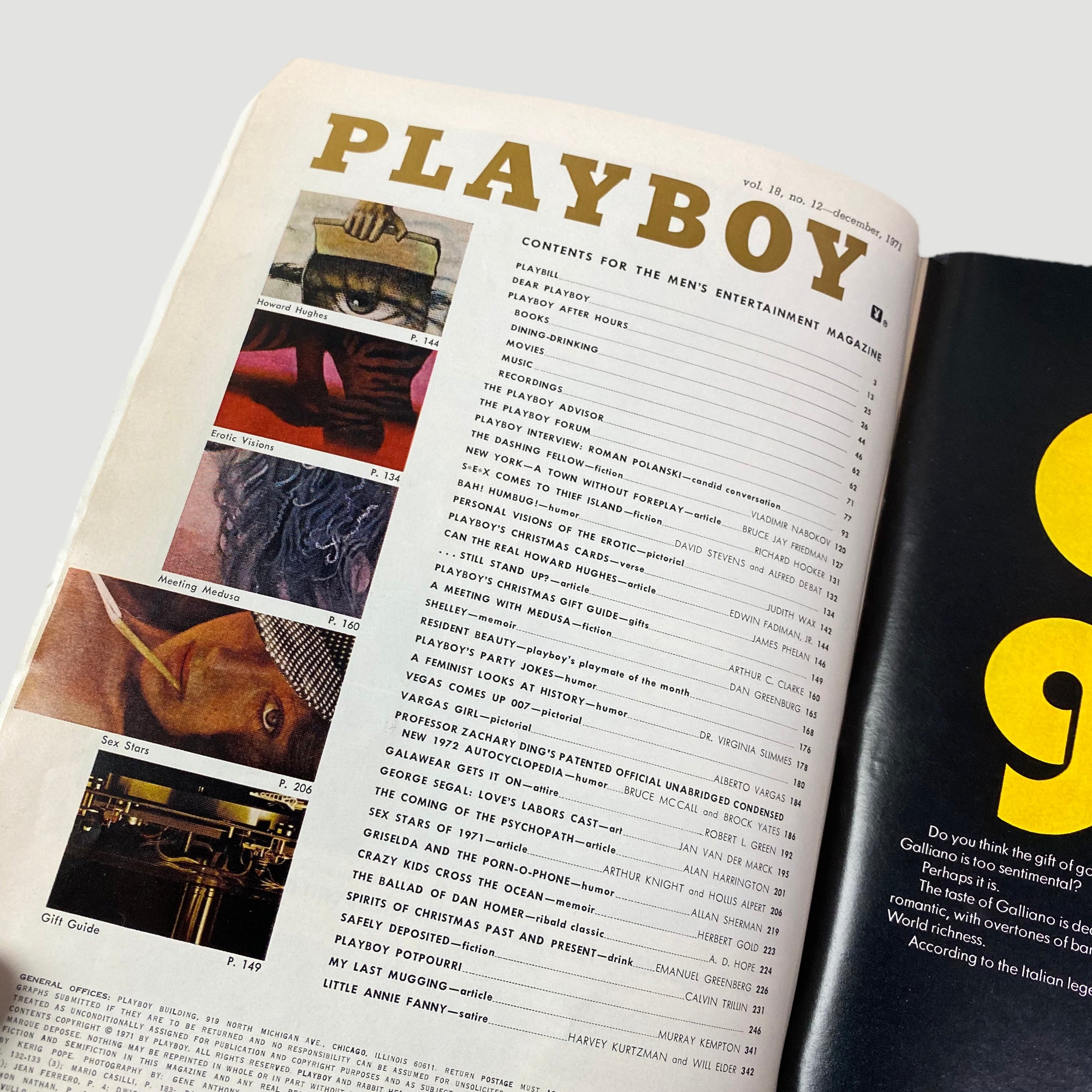 1971 Playboy Christmas Issue