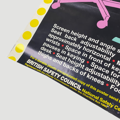 Late 80's British Safety Council VDU Poster