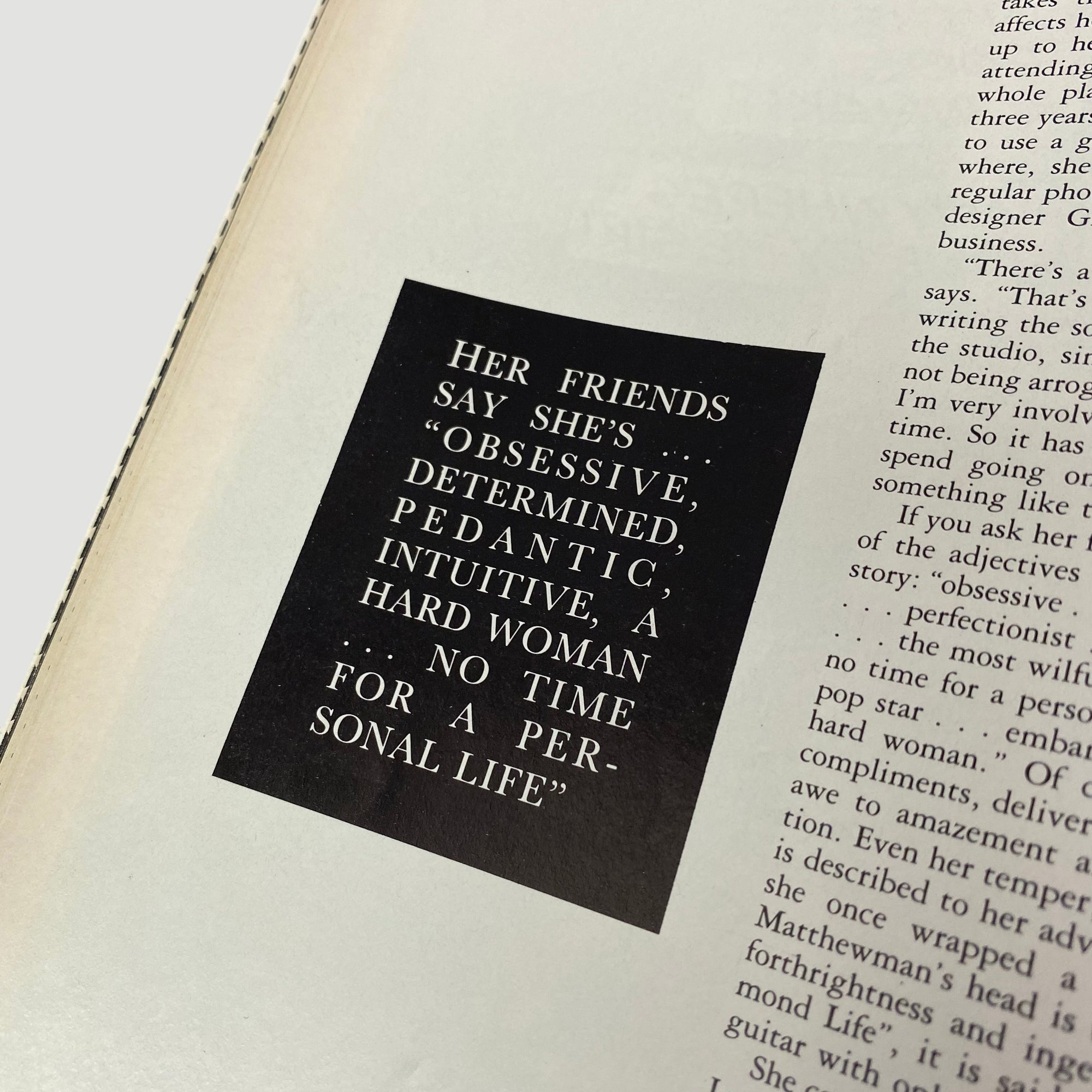 1985 The Face Magazine Sade Issue