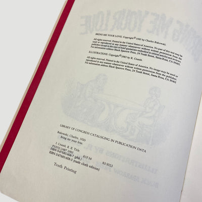 1995 Charles Bukowski 'Bring Me Your Love'