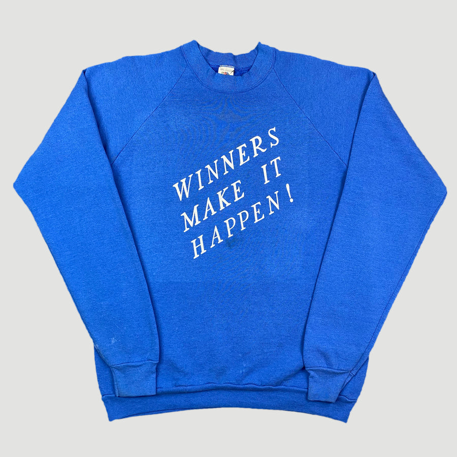 Early 90's 'Winners Make It Happen!' Sweatshirt