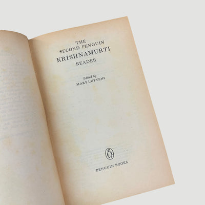 1987/1973 J. Krishnamurti 'The Penguin Krishnamurti Reader/The Second Penguin Krishnamurti Reader'