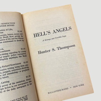 1973 Hunter S. Thompson 'Hell's Angels'