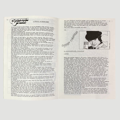 1988 Fantasynopsis Number One - A Clockwork Orange