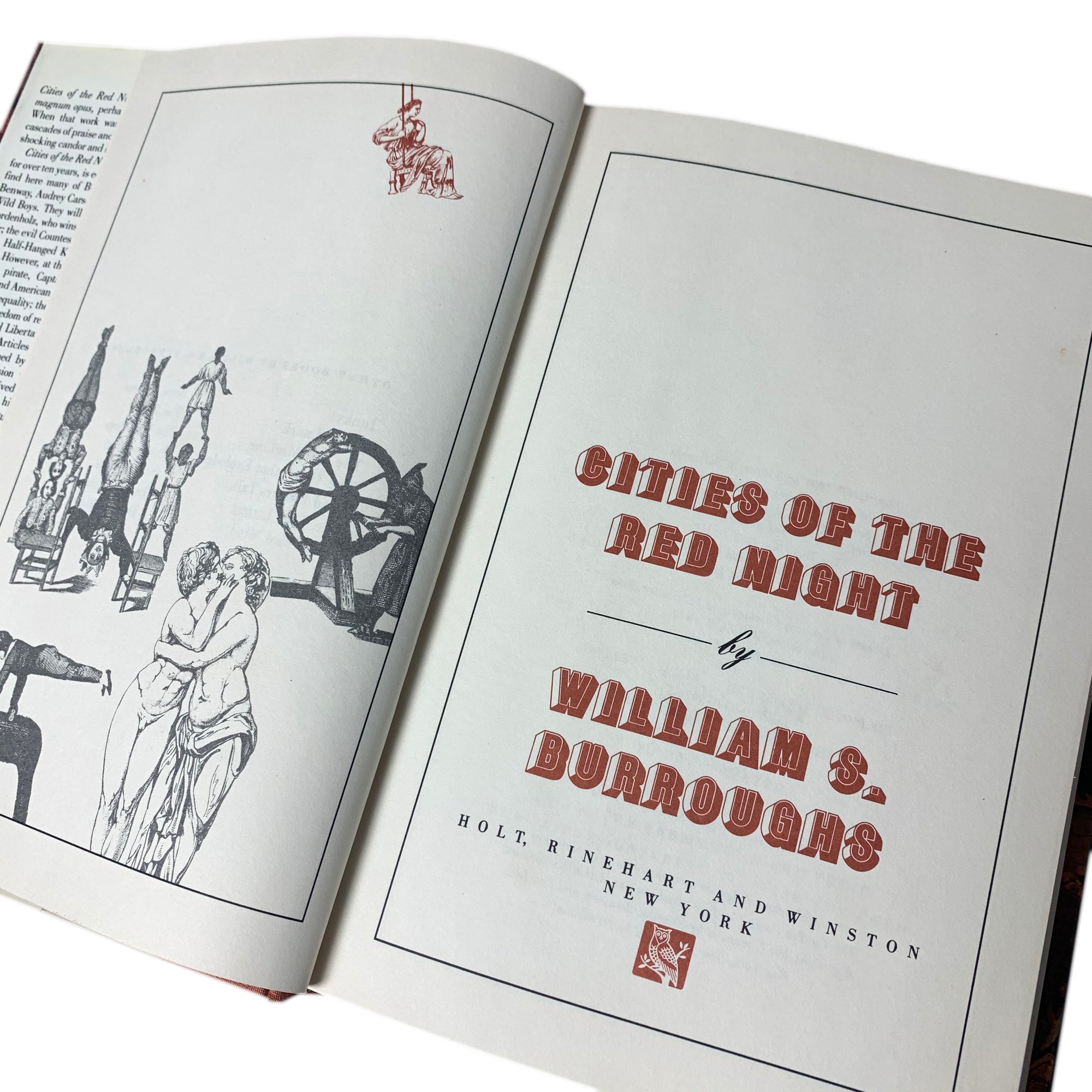 1981 William S. Burroughs 'Cities of the Red Night' UK 1st Edition