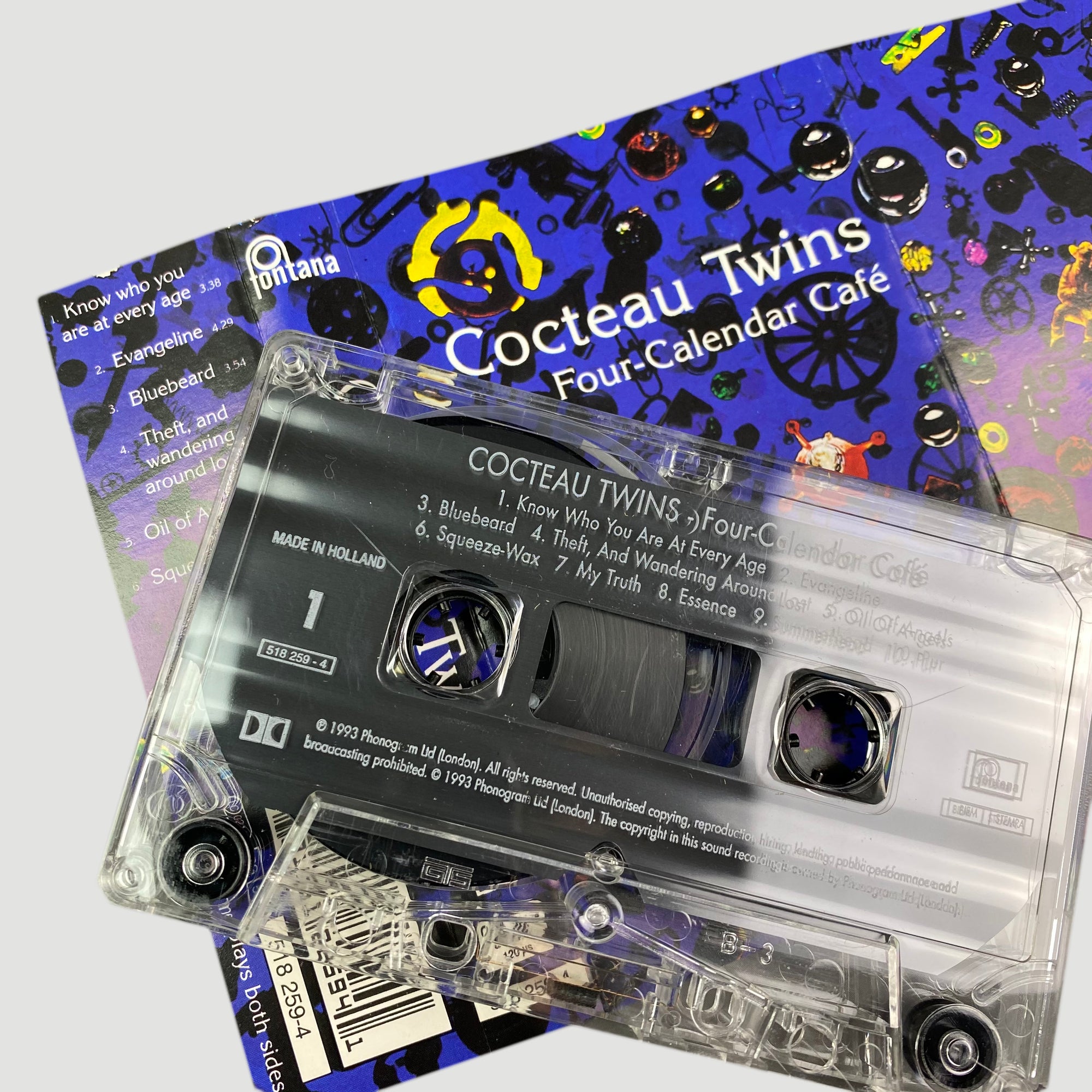 1993 Cocteau Twins 'Four-Calendar Café' UK Cassette