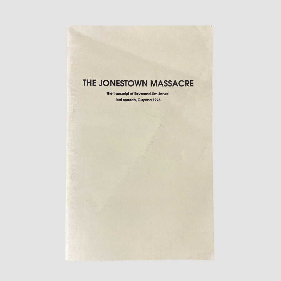 1993 'The Jonestown Massacre' Booklet