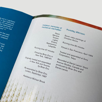 2005 Brian Eno '14 Video Paintings' DVD