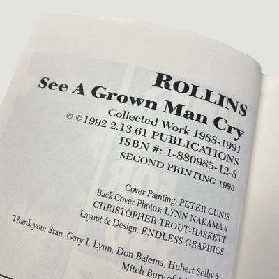 1993 Henry Rollins See A Grown Man Cry