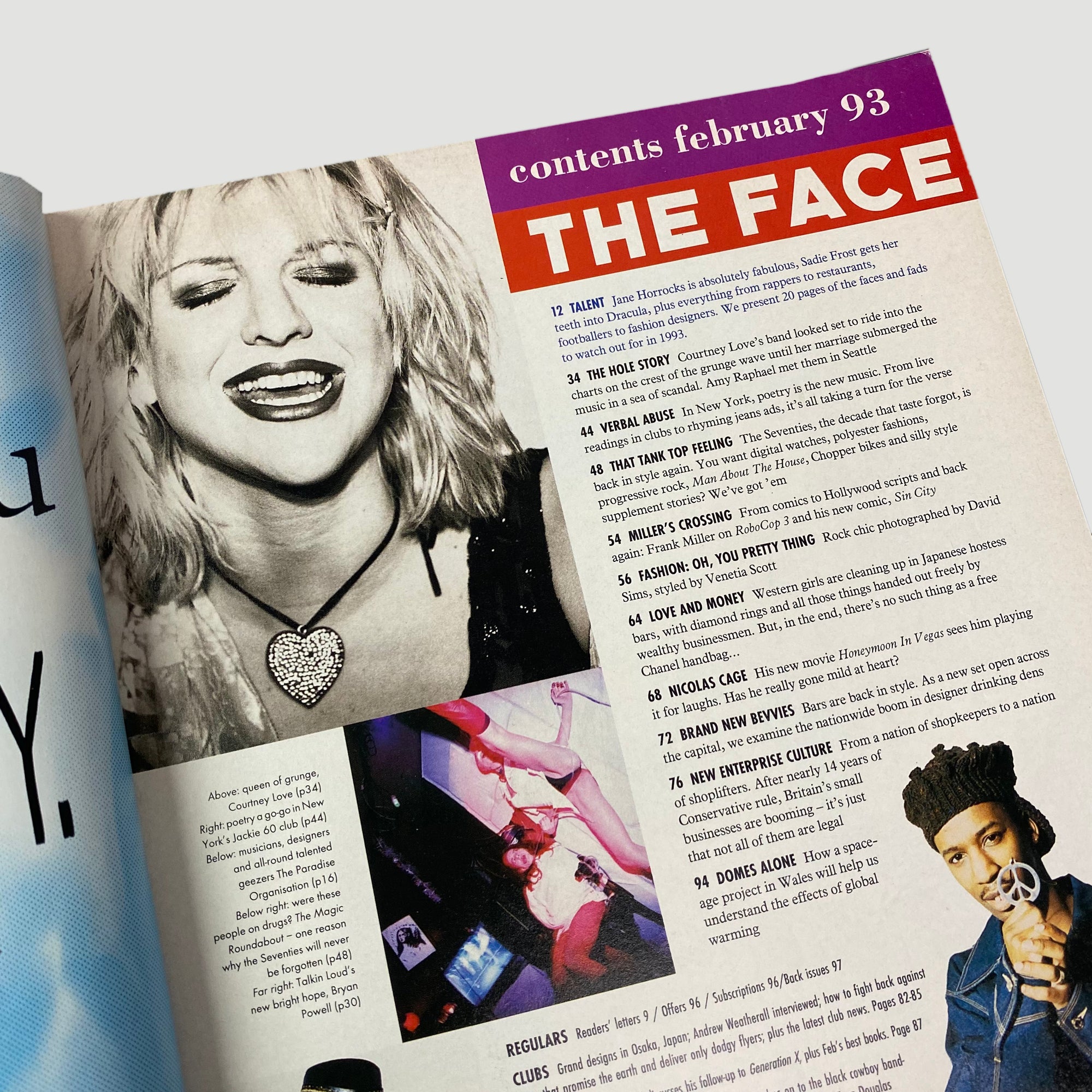 1993 The Face Magazine Courtney Love/Hole Issue