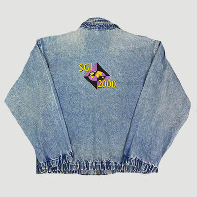 90's Silicon Graphics Denim Zipper Jacket