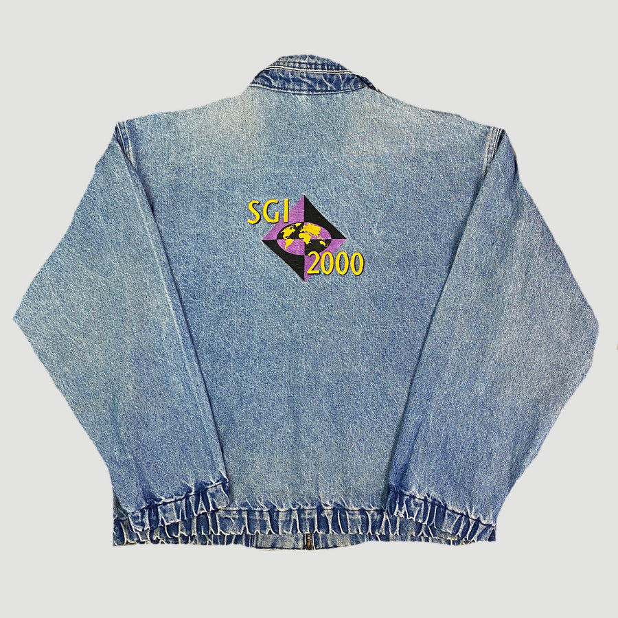 90's Silicon Graphics Denim Zipper Jacket