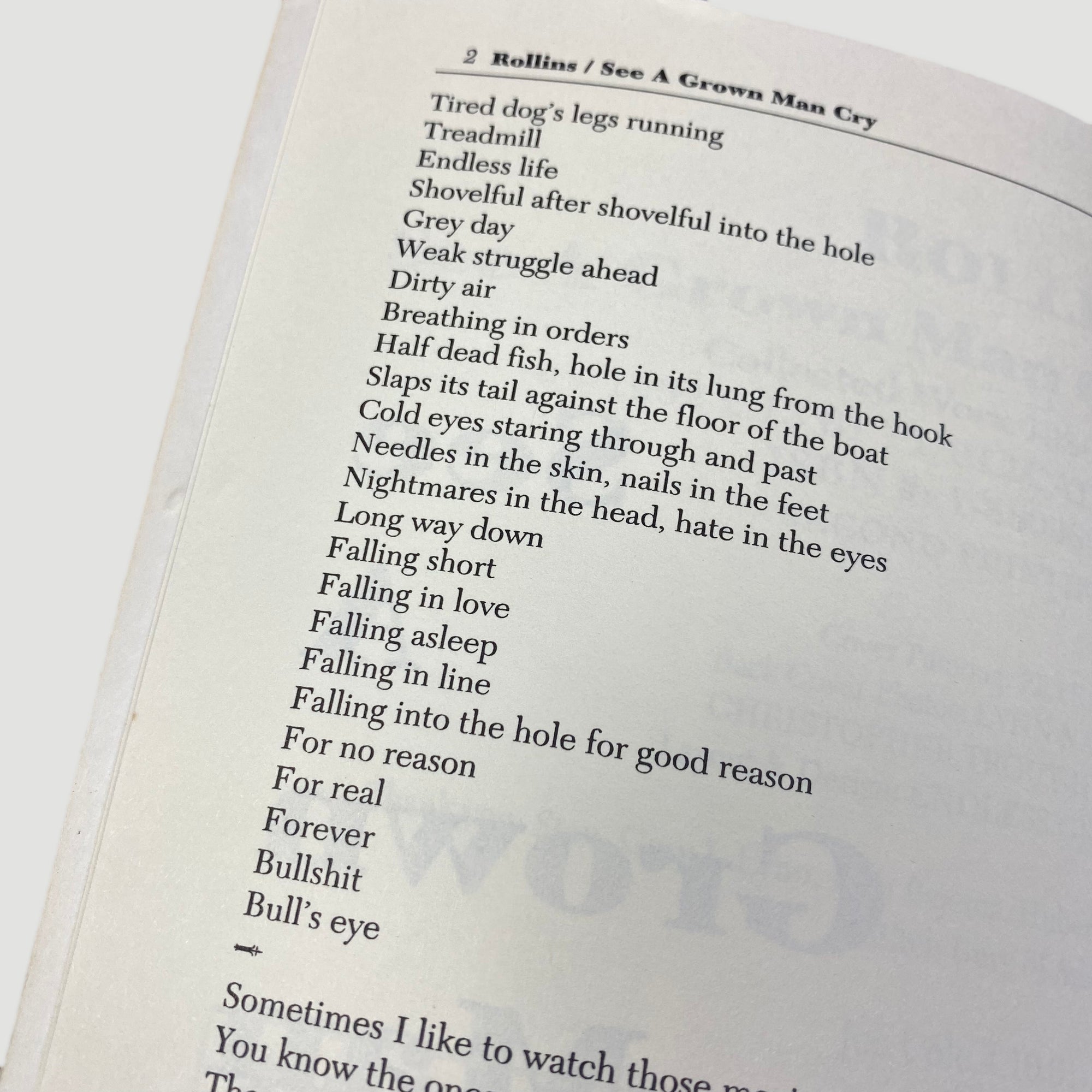 1993 Henry Rollins See A Grown Man Cry