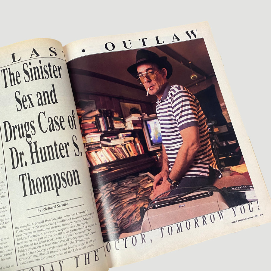 1991 High Times Hunter S Thompson Cover Issue