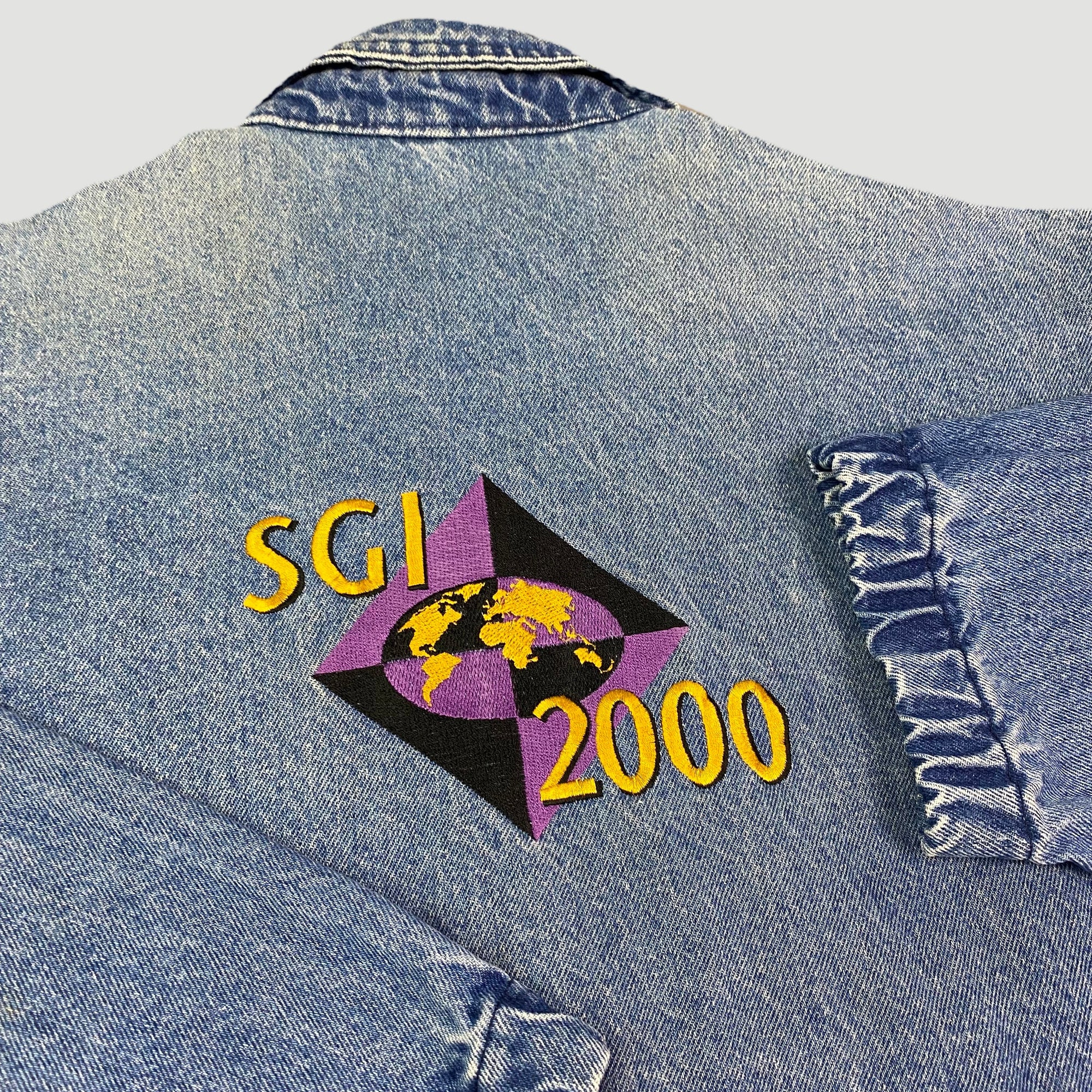 90's Silicon Graphics Denim Zipper Jacket