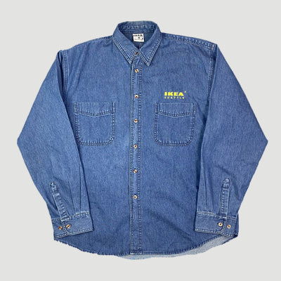 90's Ikea Seattle Staff Denim Workshirt