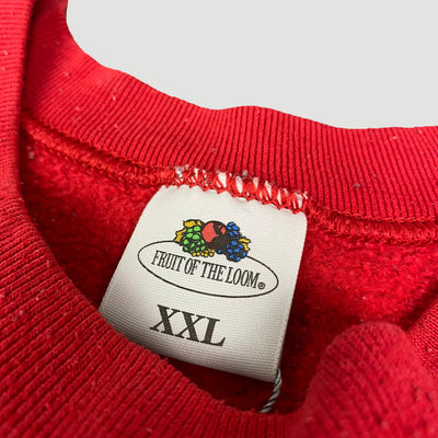 90's Fruit of the Loom Red Sweatshirt