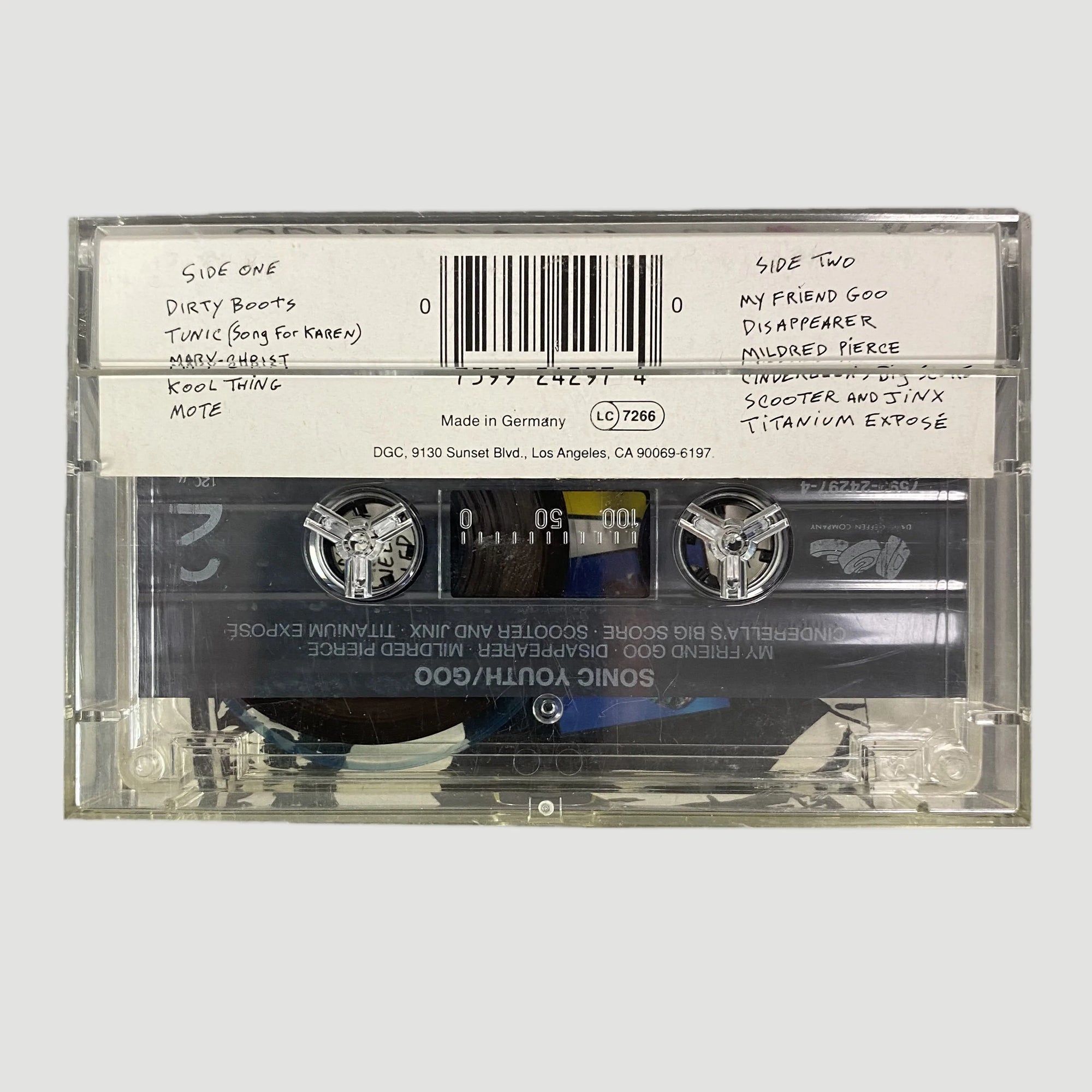 1990 Sonic Youth 'Goo' UK Cassette