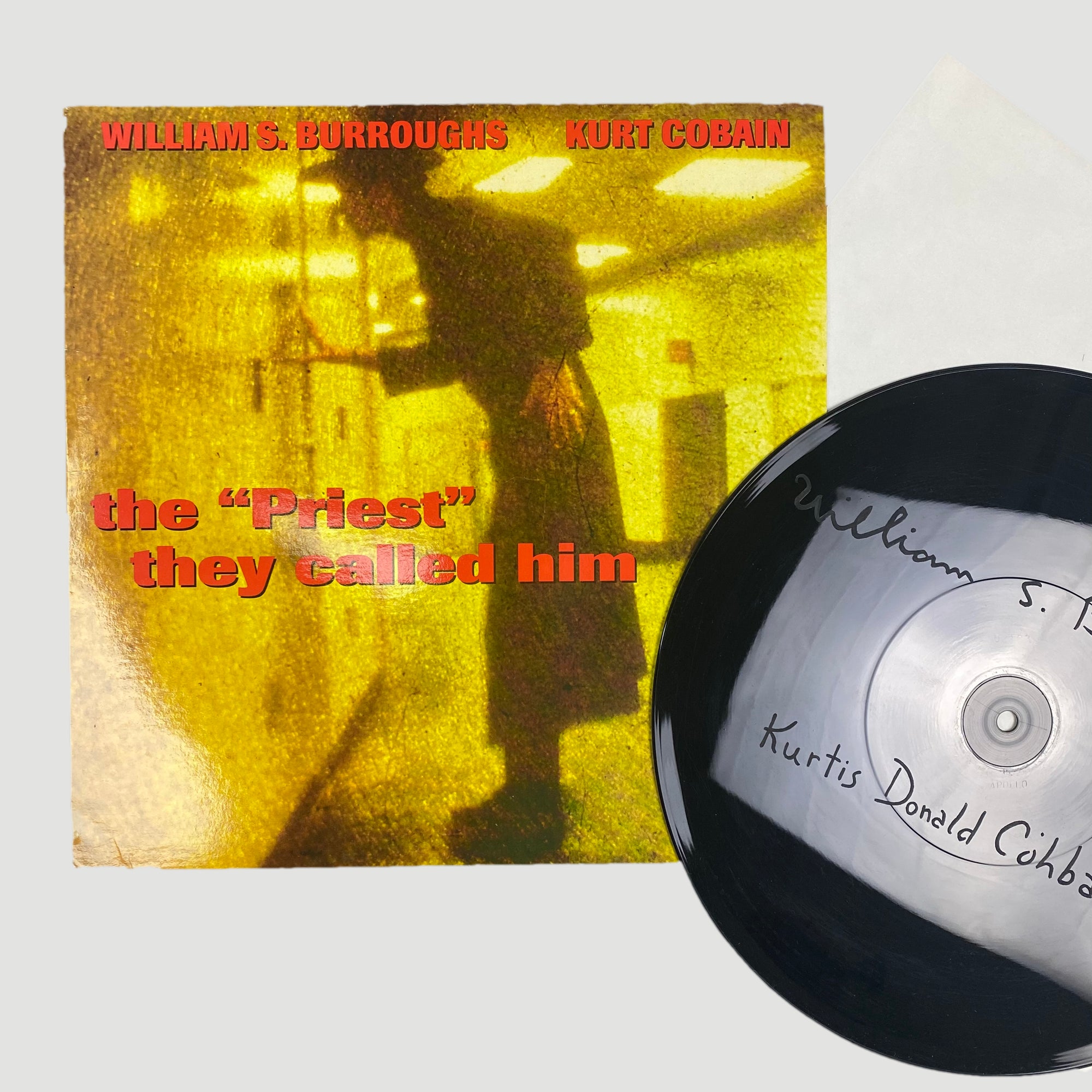 1993 William S. Burroughs / Kurt Cobain The "Priest" They Called Him' Etched 10" Picture Disc