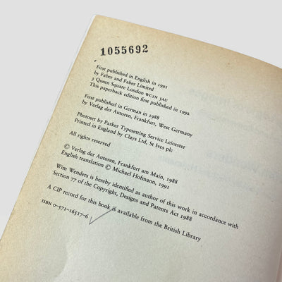 1991 Wim Wenders 'The Logic of Images'