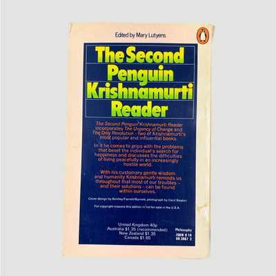 1987/1973 J. Krishnamurti 'The Penguin Krishnamurti Reader/The Second Penguin Krishnamurti Reader'